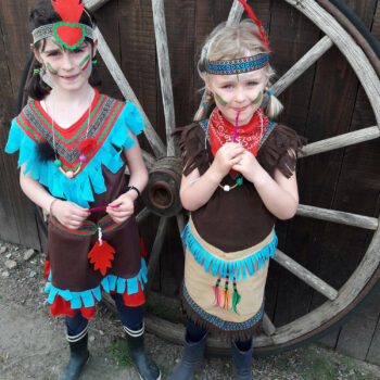 enfants maquillés - ranch de calamity jane