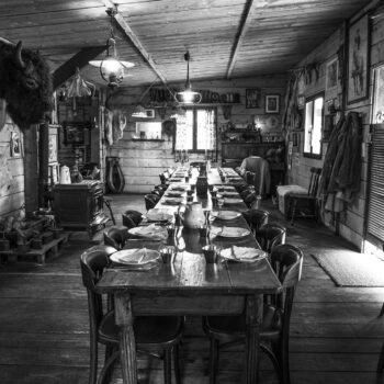 saloon noir et blanc - ranch de calamity jane